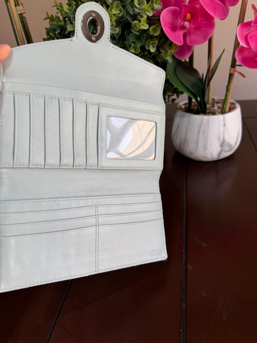 Coach Wallet black/ White - Picture 6 of 10